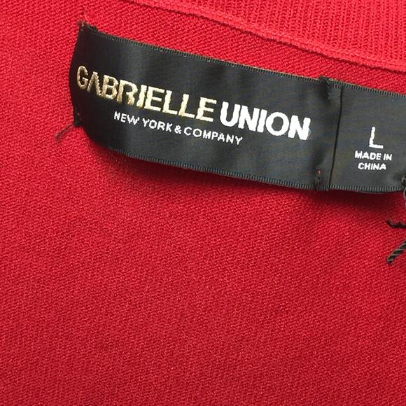 New York Company Gabrielle Union ICON Off Shoulder Sweater Top Large - Picture 3 of 5